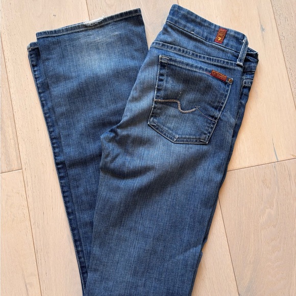 7 For All Mankind Kimmie Vintage Blue Jeans Size 29 - Picture 6 of 9